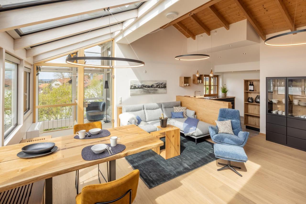 Stille X Weite - Hochwertige Wohnung Mit See-Panorama Kronburg Buitenkant foto