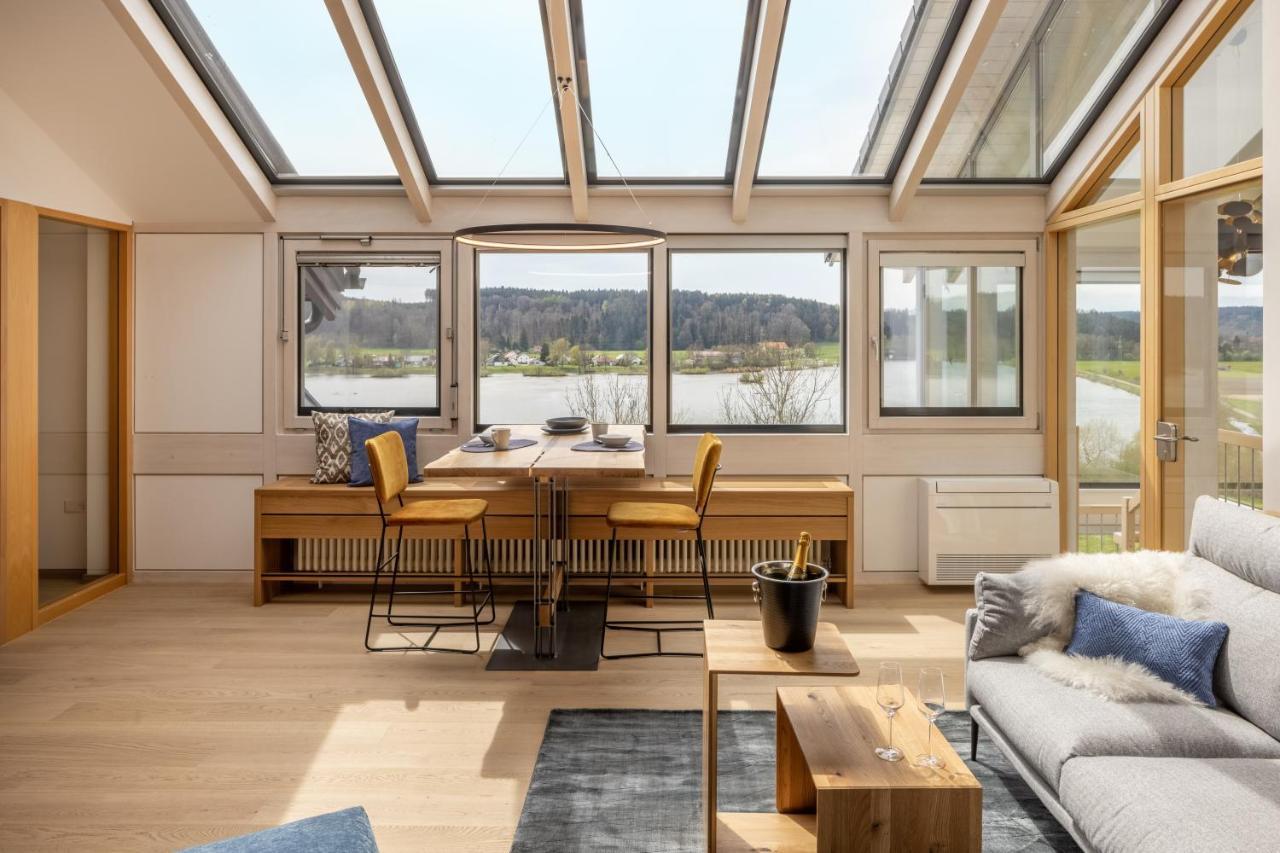 Stille X Weite - Hochwertige Wohnung Mit See-Panorama Kronburg Buitenkant foto