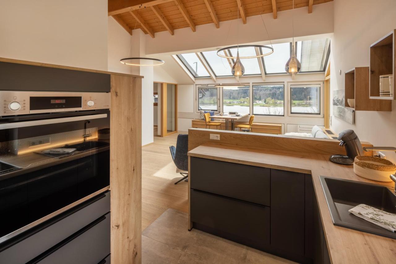 Stille X Weite - Hochwertige Wohnung Mit See-Panorama Kronburg Buitenkant foto