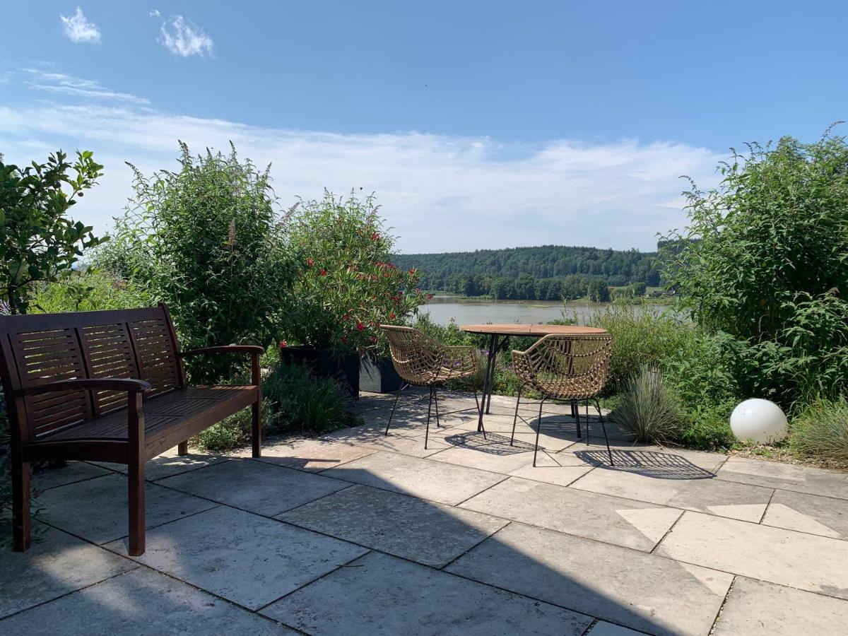 Stille X Weite - Hochwertige Wohnung Mit See-Panorama Kronburg Buitenkant foto