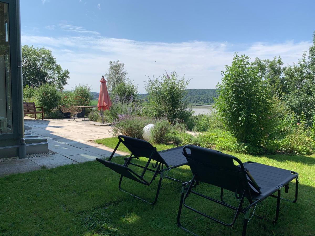 Stille X Weite - Hochwertige Wohnung Mit See-Panorama Kronburg Buitenkant foto